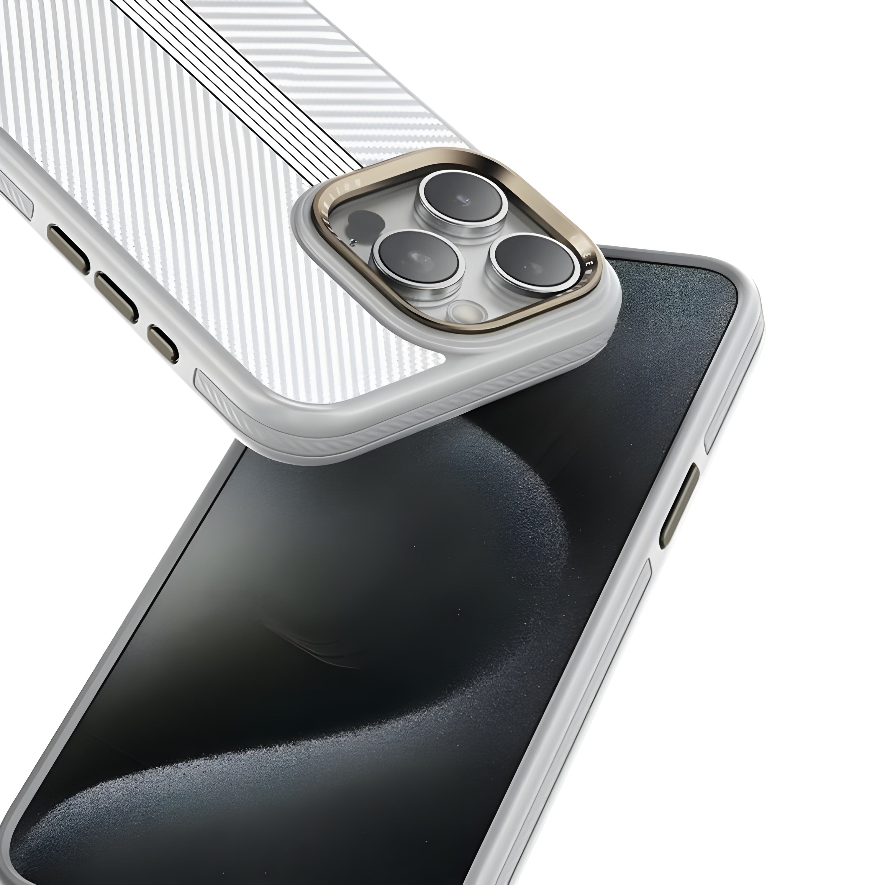 Asli Global iPhone 15 Pro Bounce MagSafe Case | White Asli Global iPhone 15 Pro Bounce MagSafe Case | White